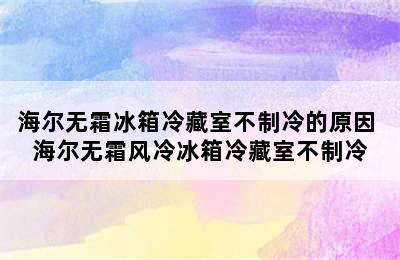 海尔无霜冰箱冷藏室不制冷的原因 海尔无霜风冷冰箱冷藏室不制冷